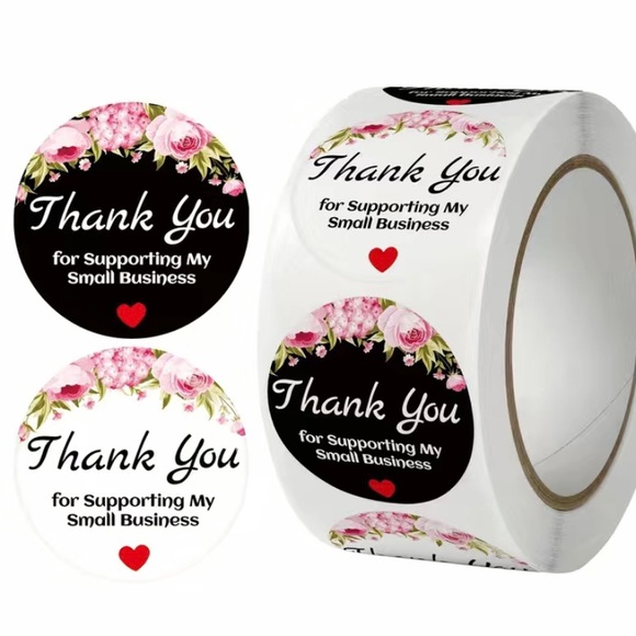 Thank You For Supporting My Business Bundle of business cards and stickers. - Picture 2 of 4